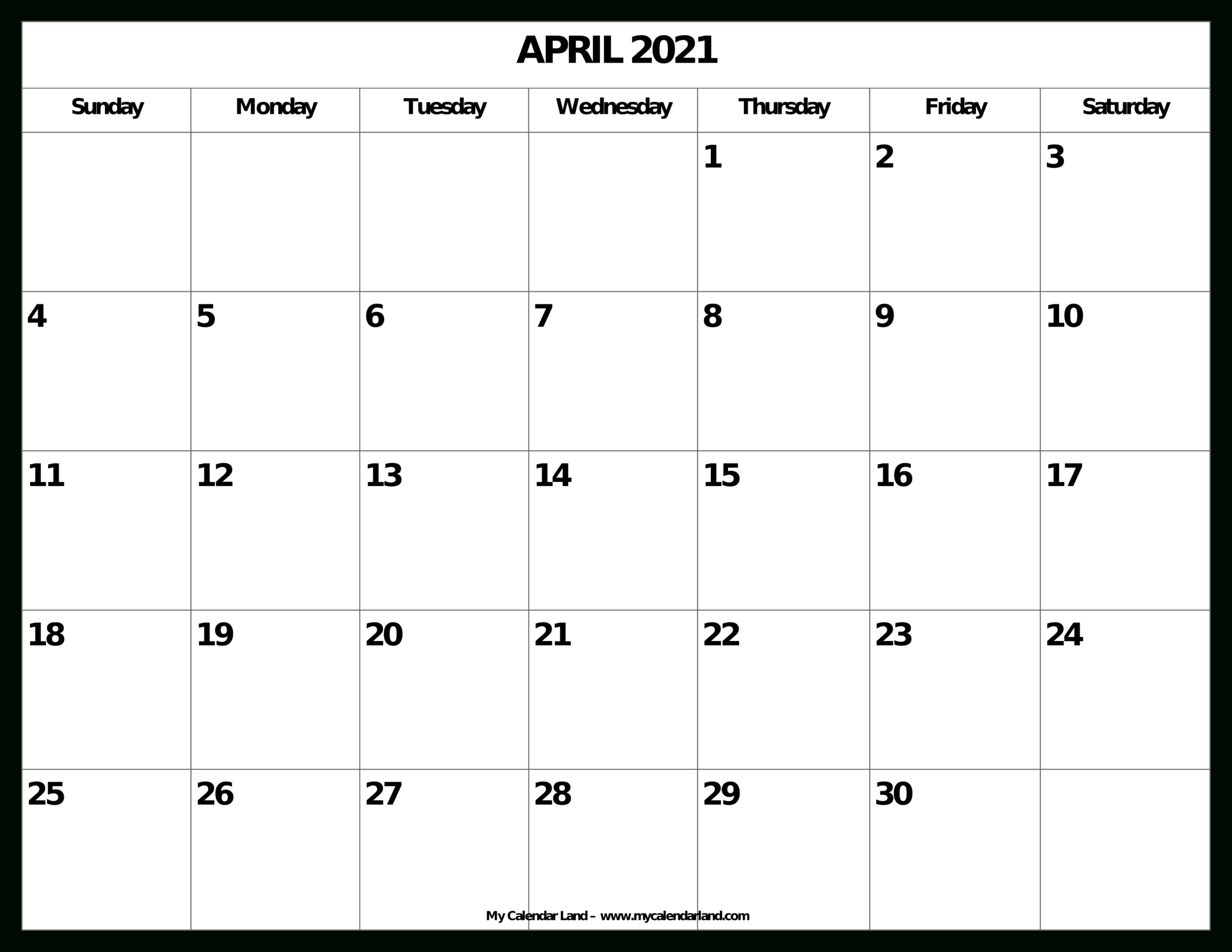 Get April Saints Calendar 2022