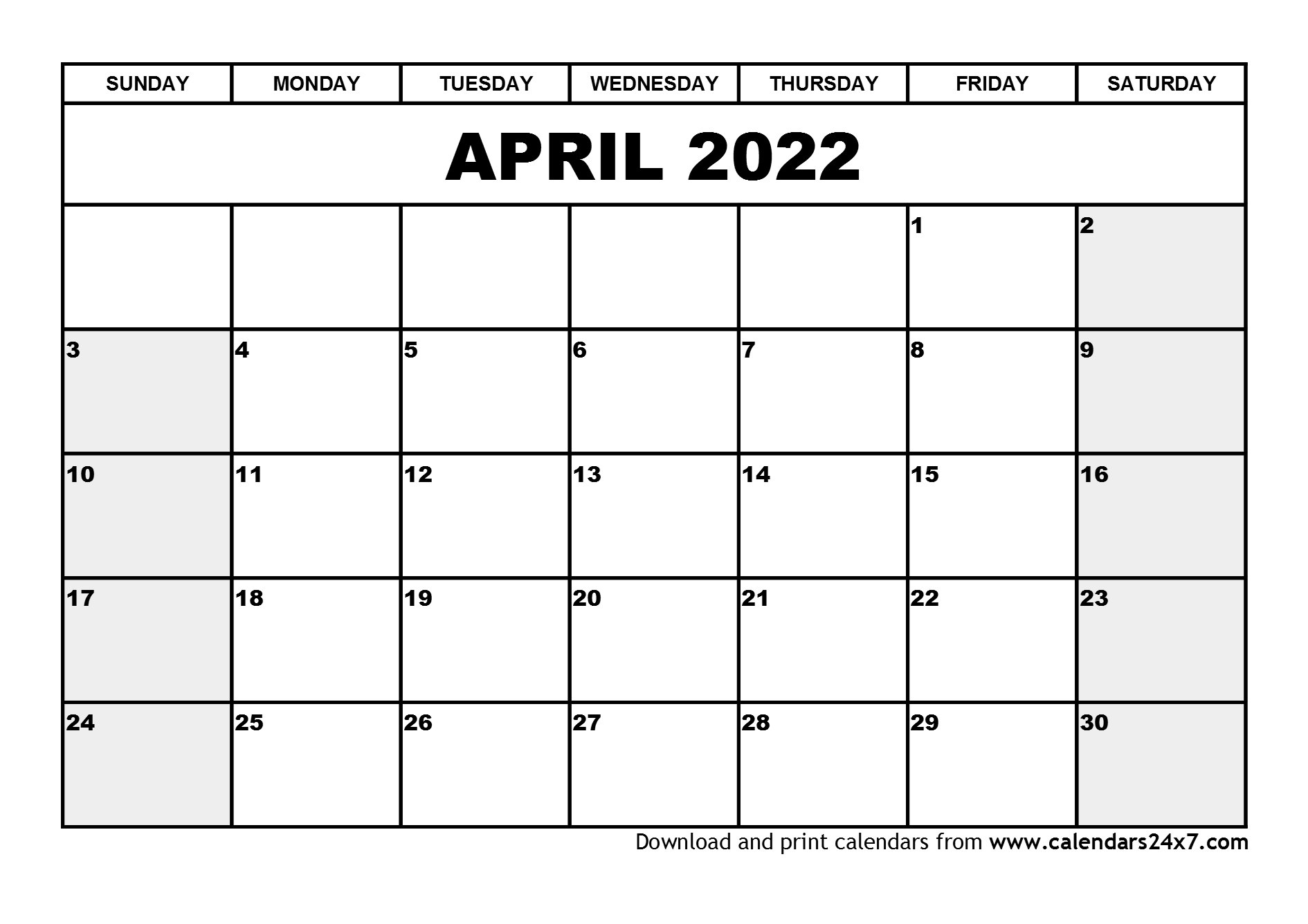 Get Calendar 2022 April May