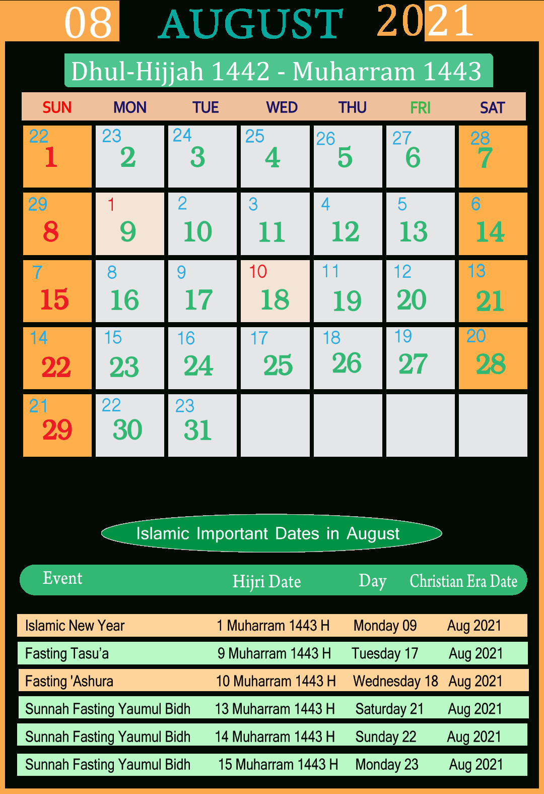 Get Calendar 2022 January Urdu