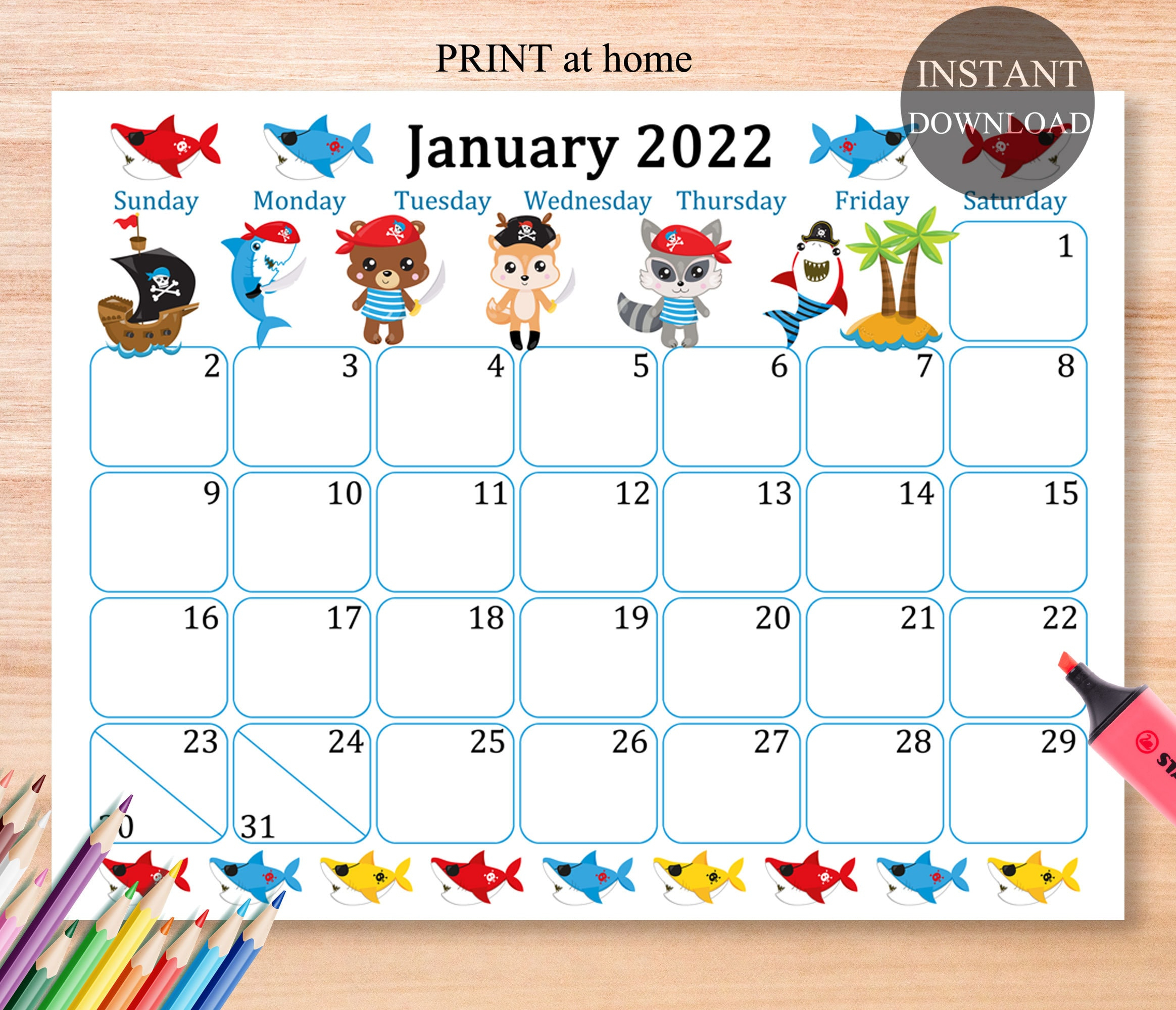 Get Calendar 2022 January