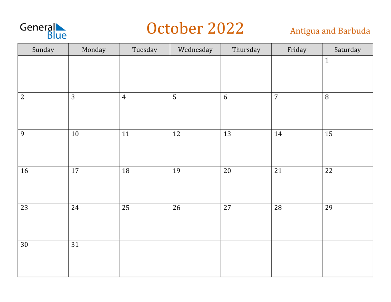 Get Calendar 2022 October Month
