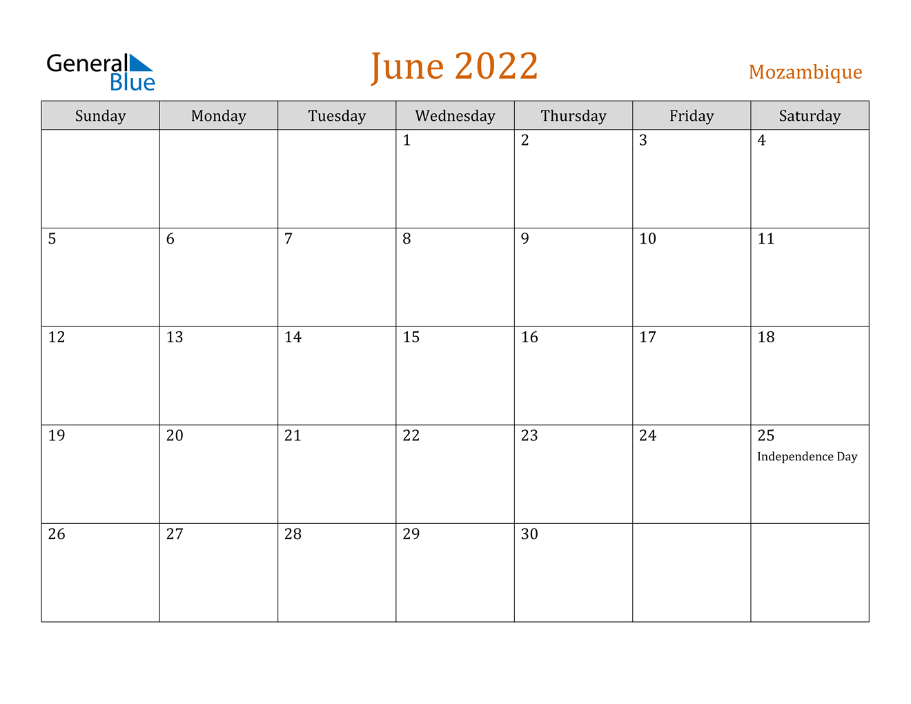 Get Calendar Dates For June 2022