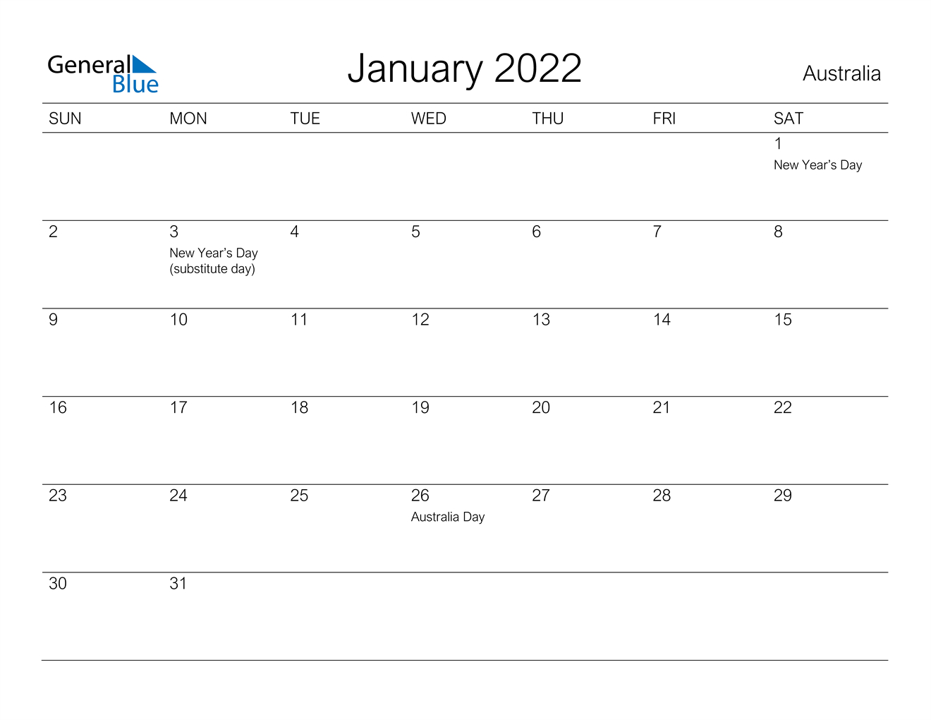 Get Calendar February 2022 Australia