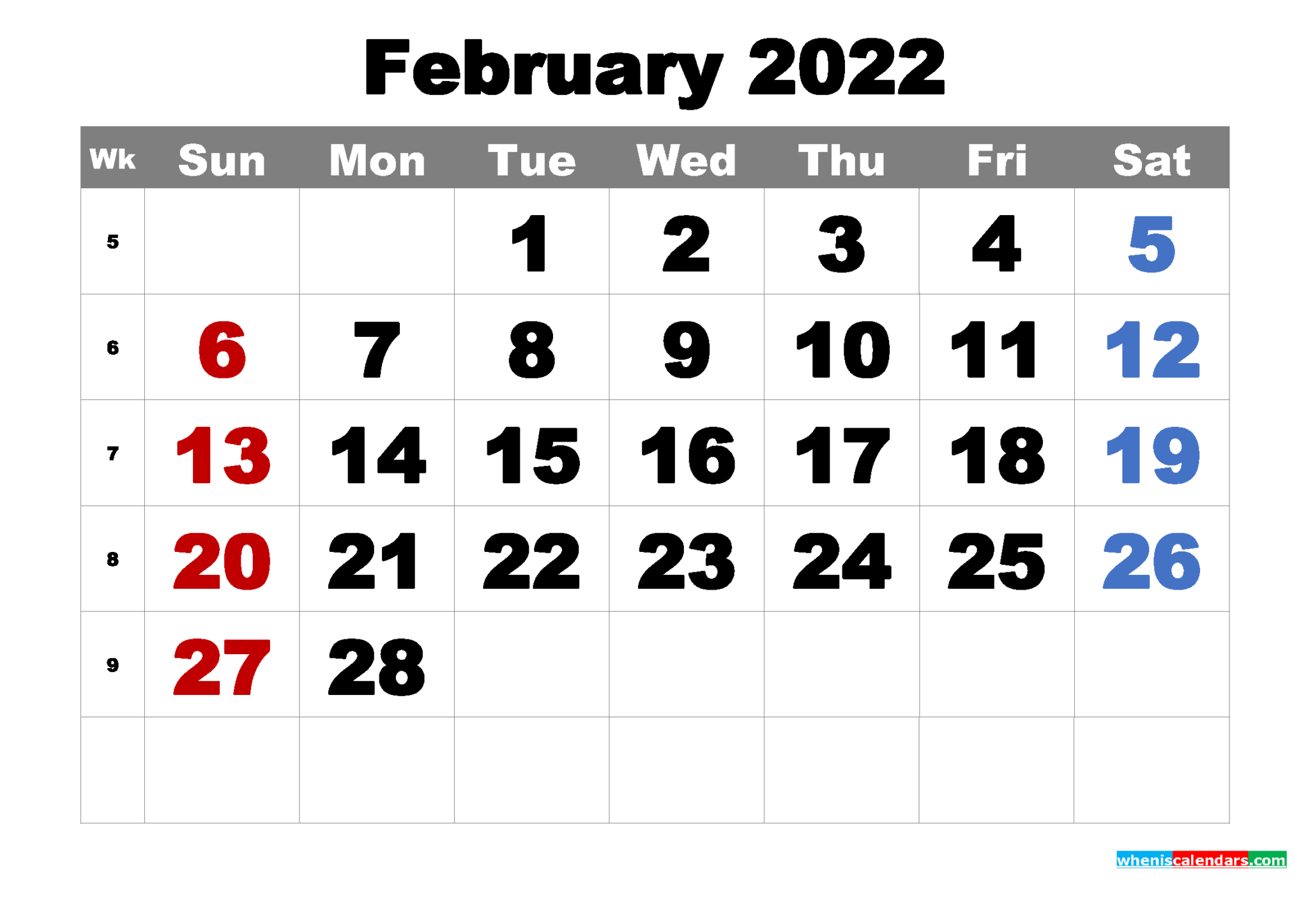 Get Calendar February 2022 Australia