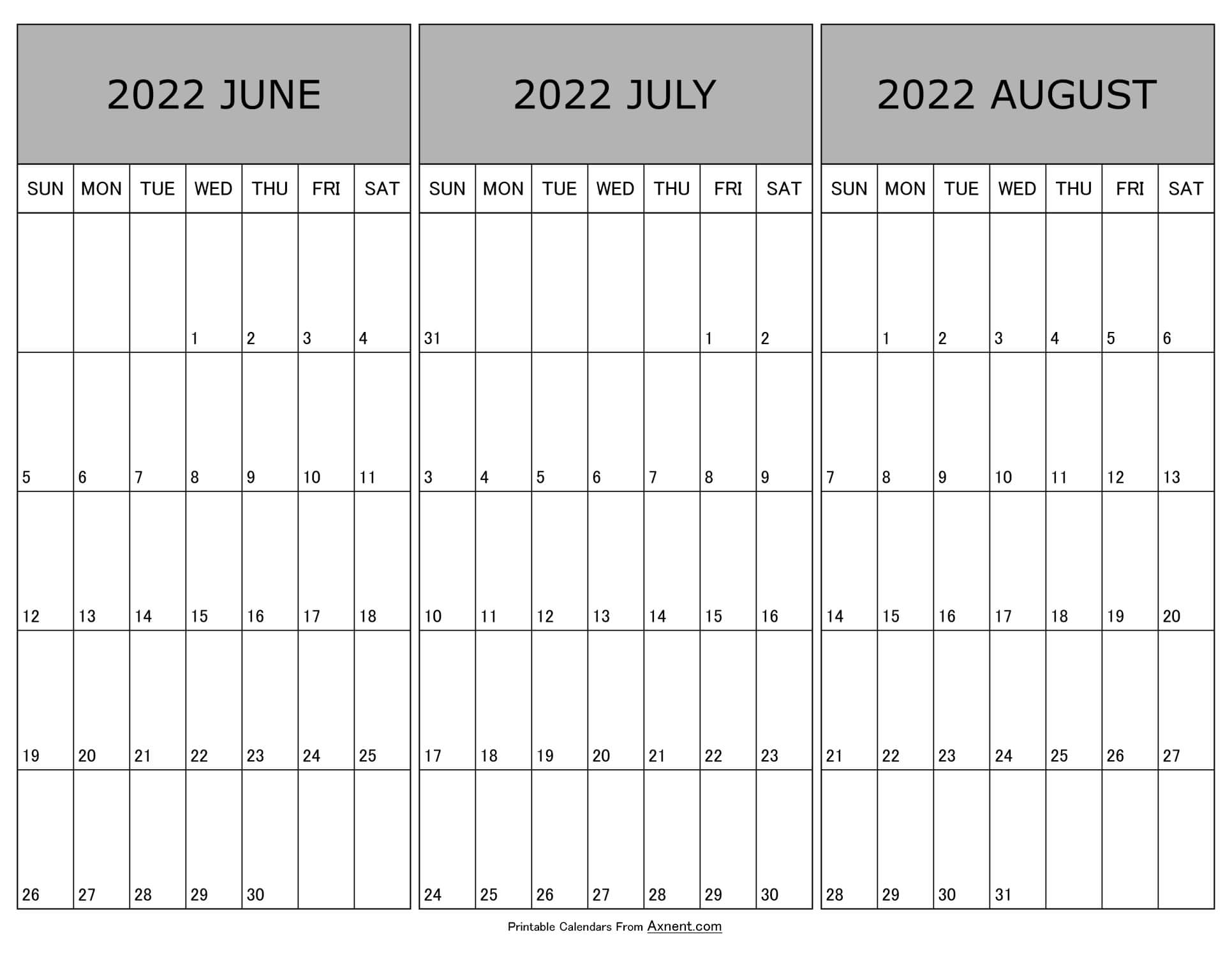 Calendar For June July And August 2022 Best Calendar Example Calendar For June July And August 2022 Best Calendar Example