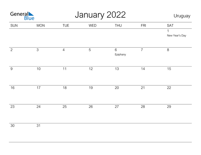 Get Calendar January 2022 Australia
