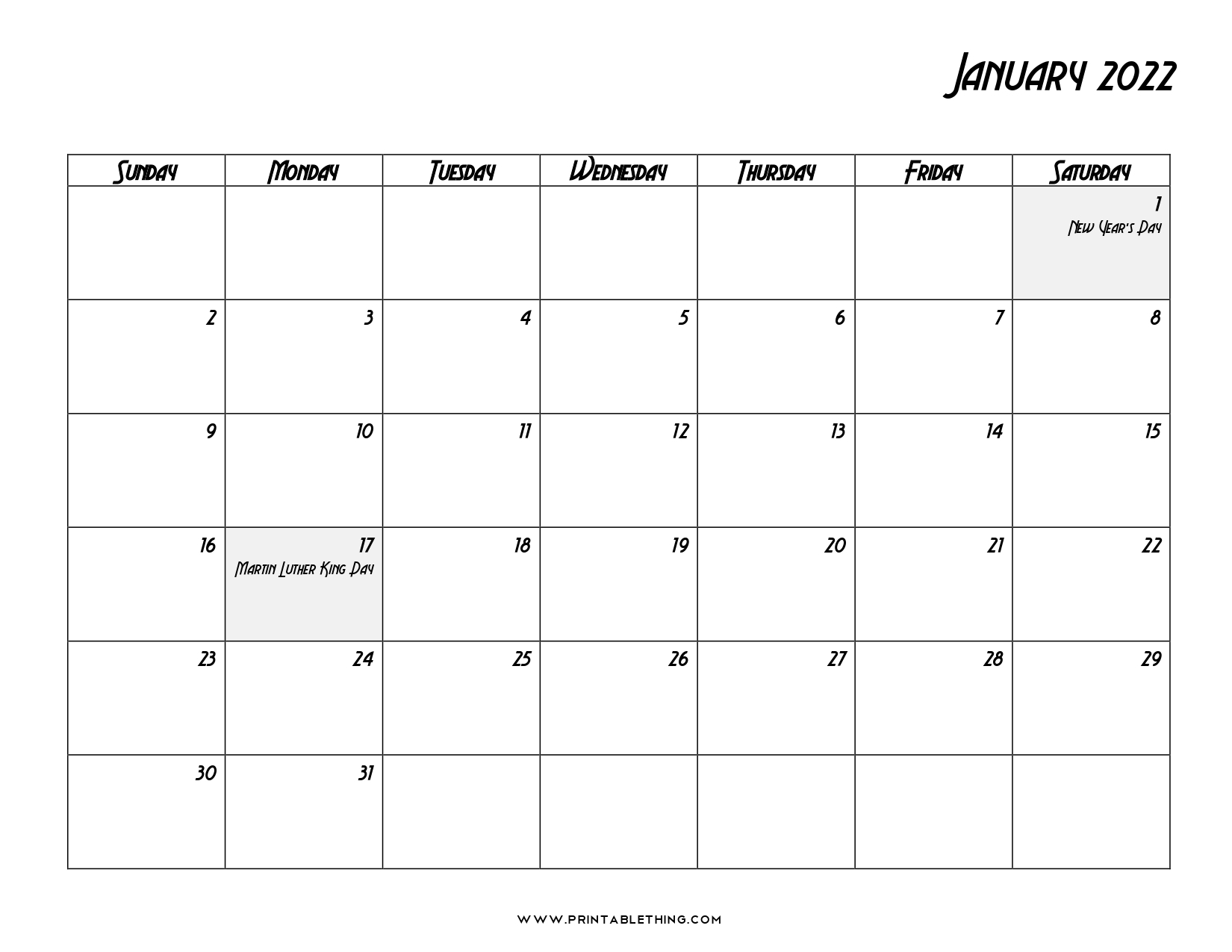 Get Calendar January Through June 2022
