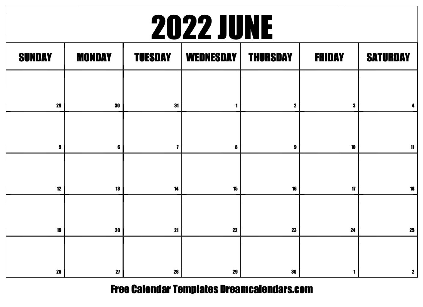 Get Calendar June 2022 With Holidays