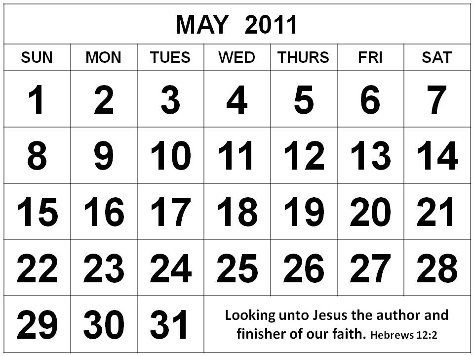 Get Calendar Numbers Printable 1-31