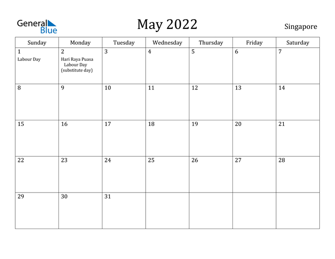 Get Calendar Page For May 2022