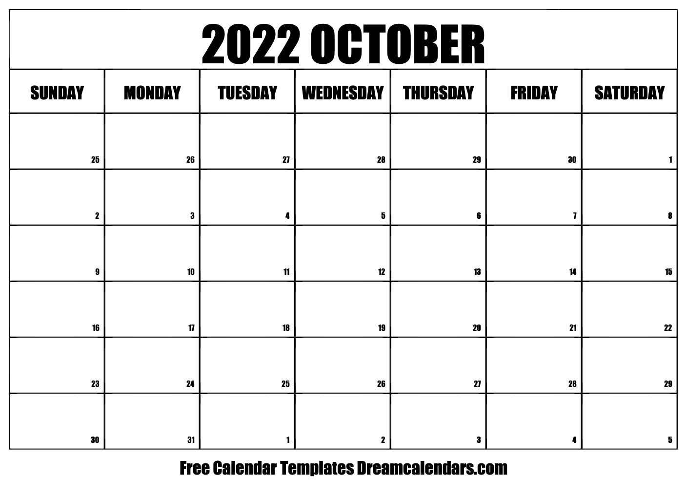 Get Calendar September October 2022