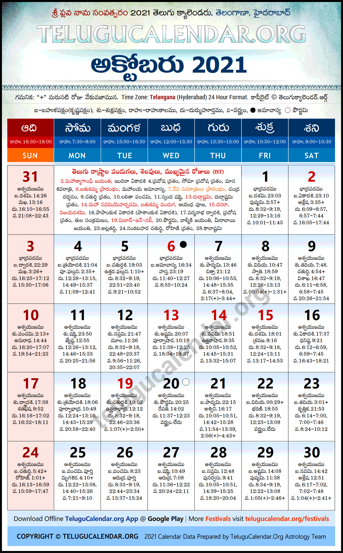 Get Chicago Telugu Calendar 2022 April