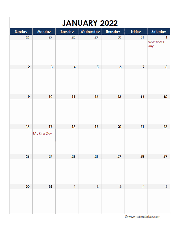 Get Daily Sheet Calendar February 2022