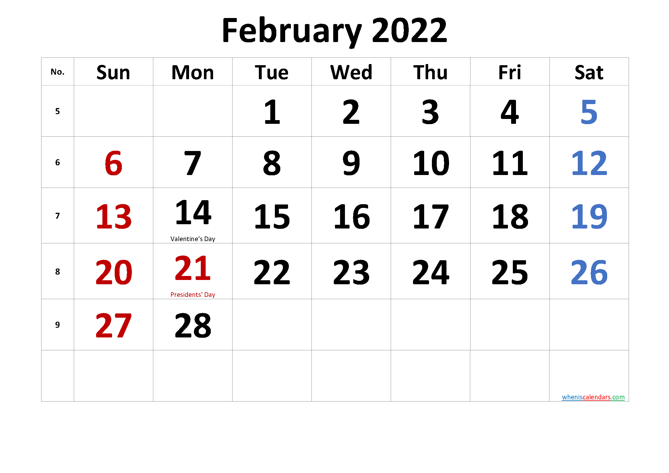 Get February 14Th 2022 Calendar