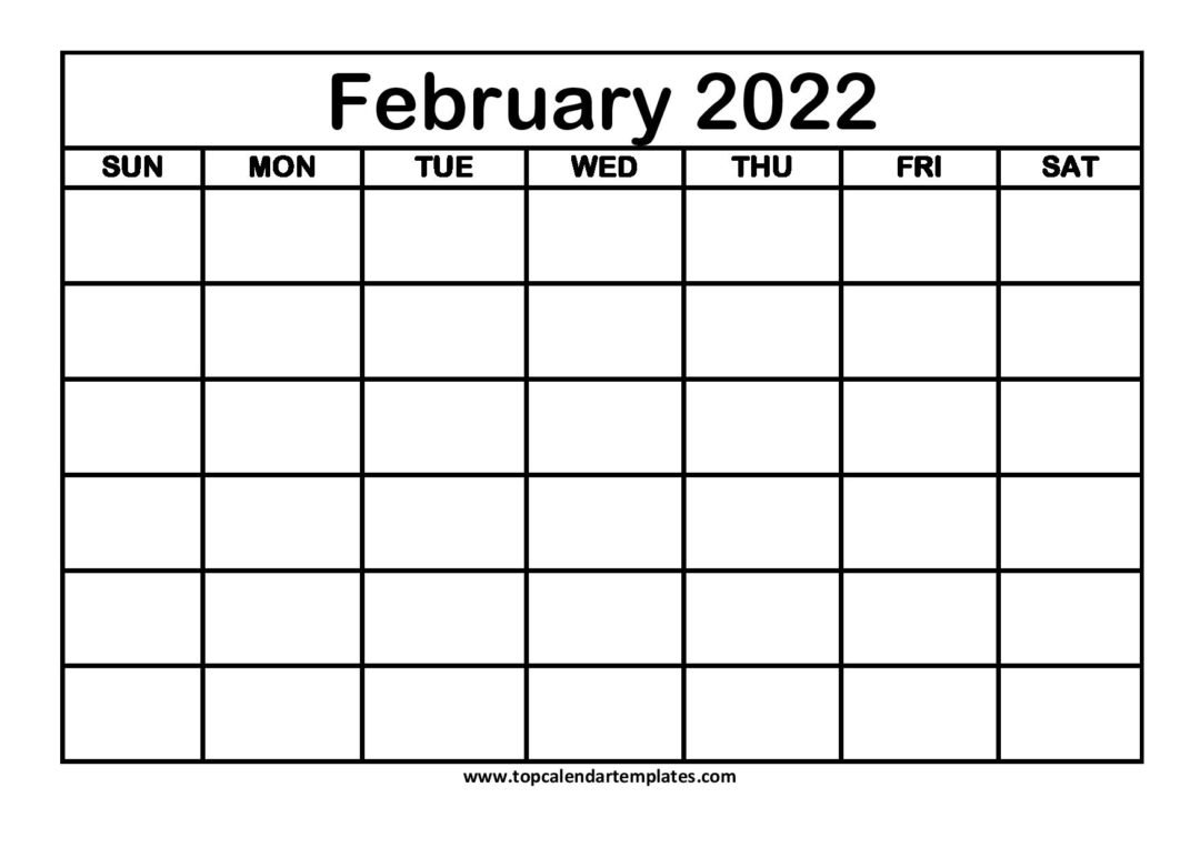 Get February 2022 Calendar Word