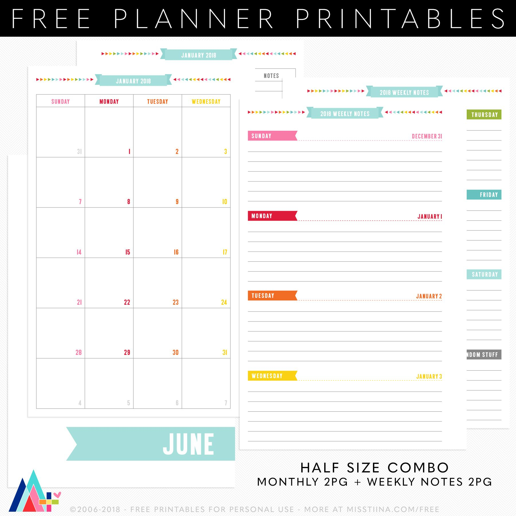 Get Full Size Printable Monthly Calendars