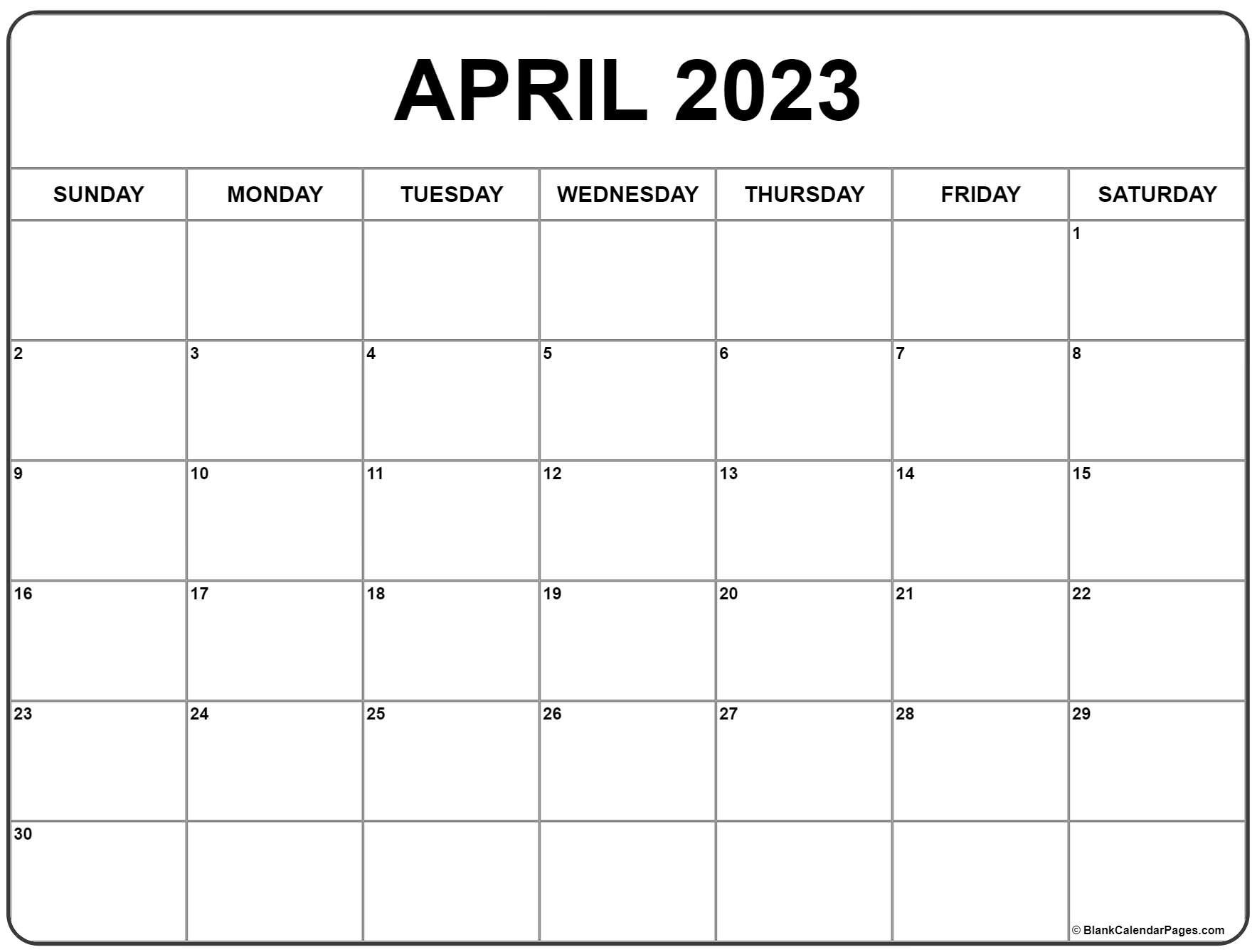 Get How Many Days In April 2023