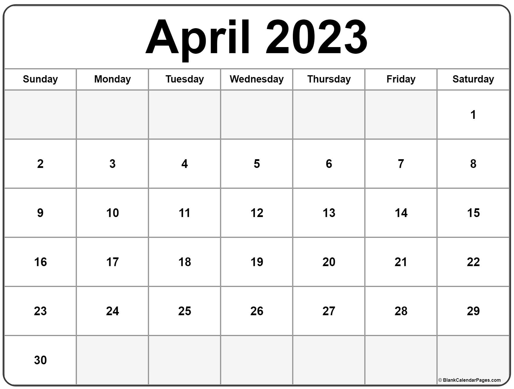 Get How Many Days In April 2023
