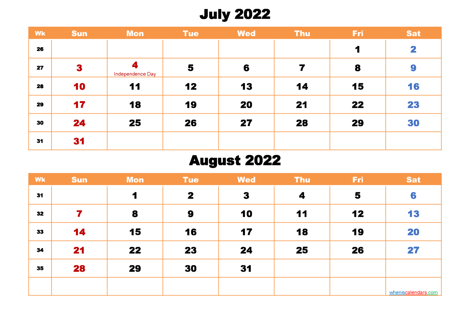 Get July 12 2022 Calendar