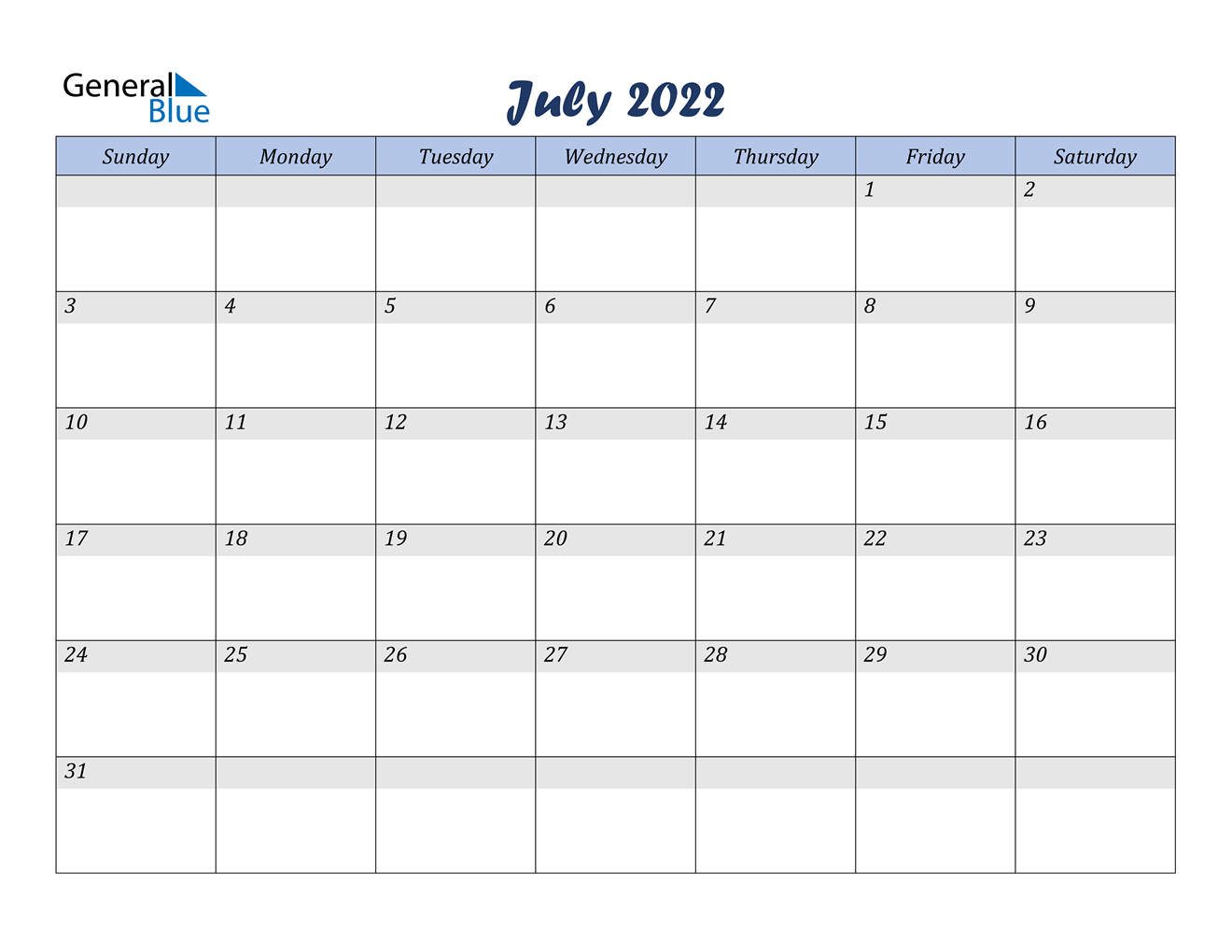 Get July 2022 Arabic Calendar