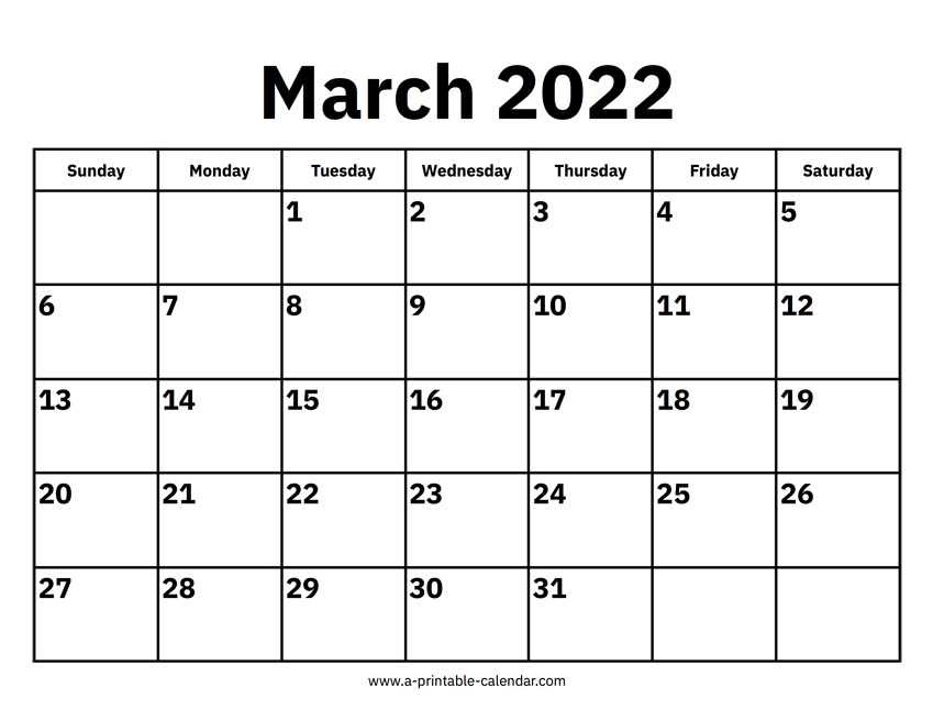 Get March 13 2022 Calendar