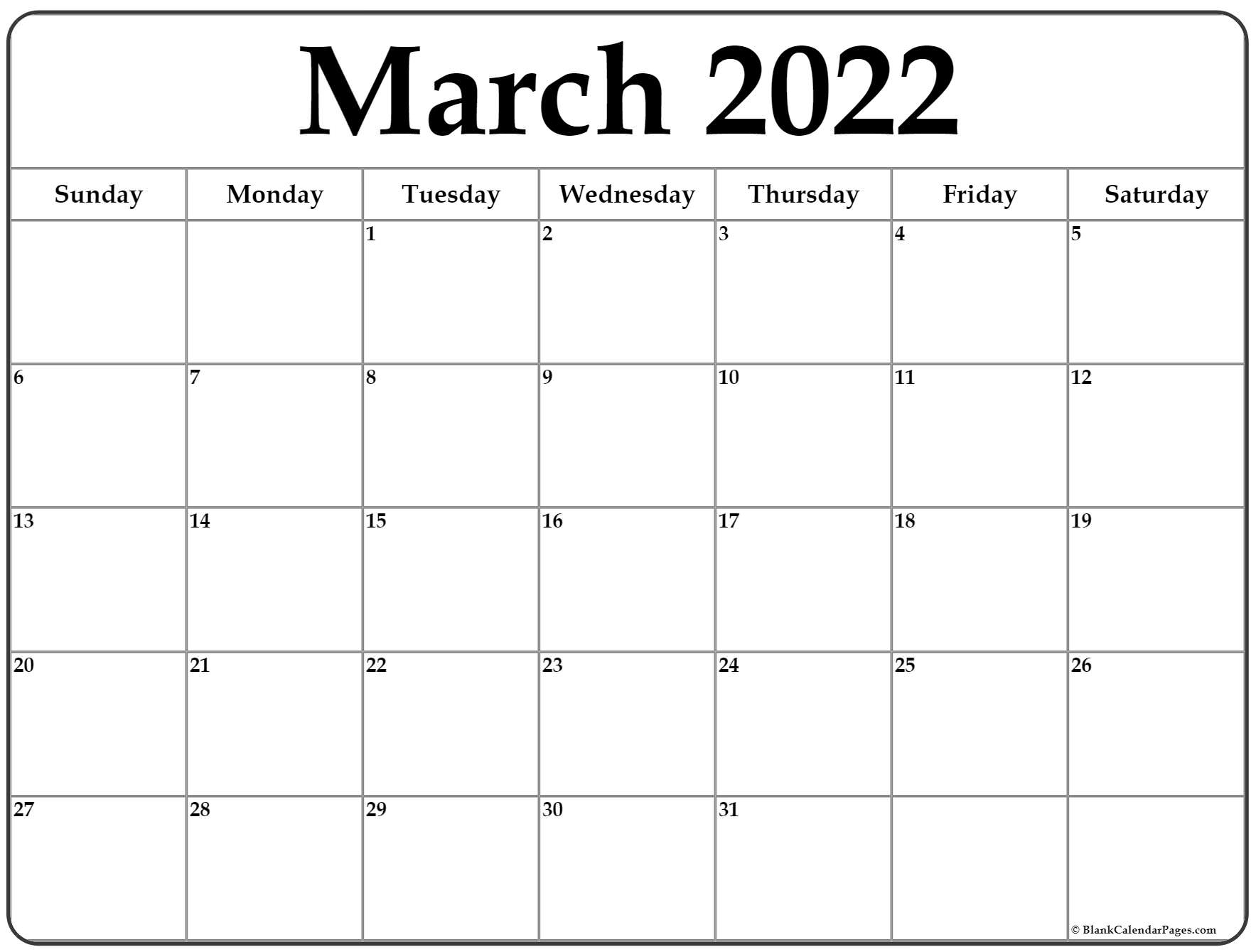 Get March 2022 Calendar In Kannada