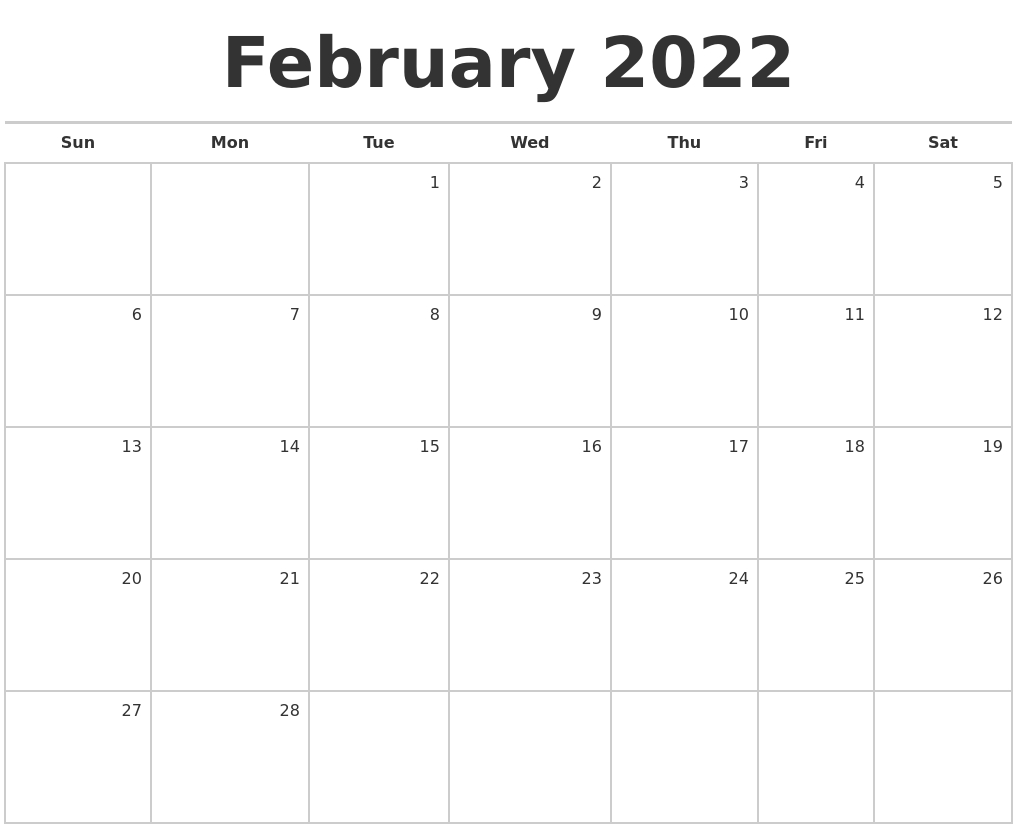 Get March 2022 Calendar South Africa