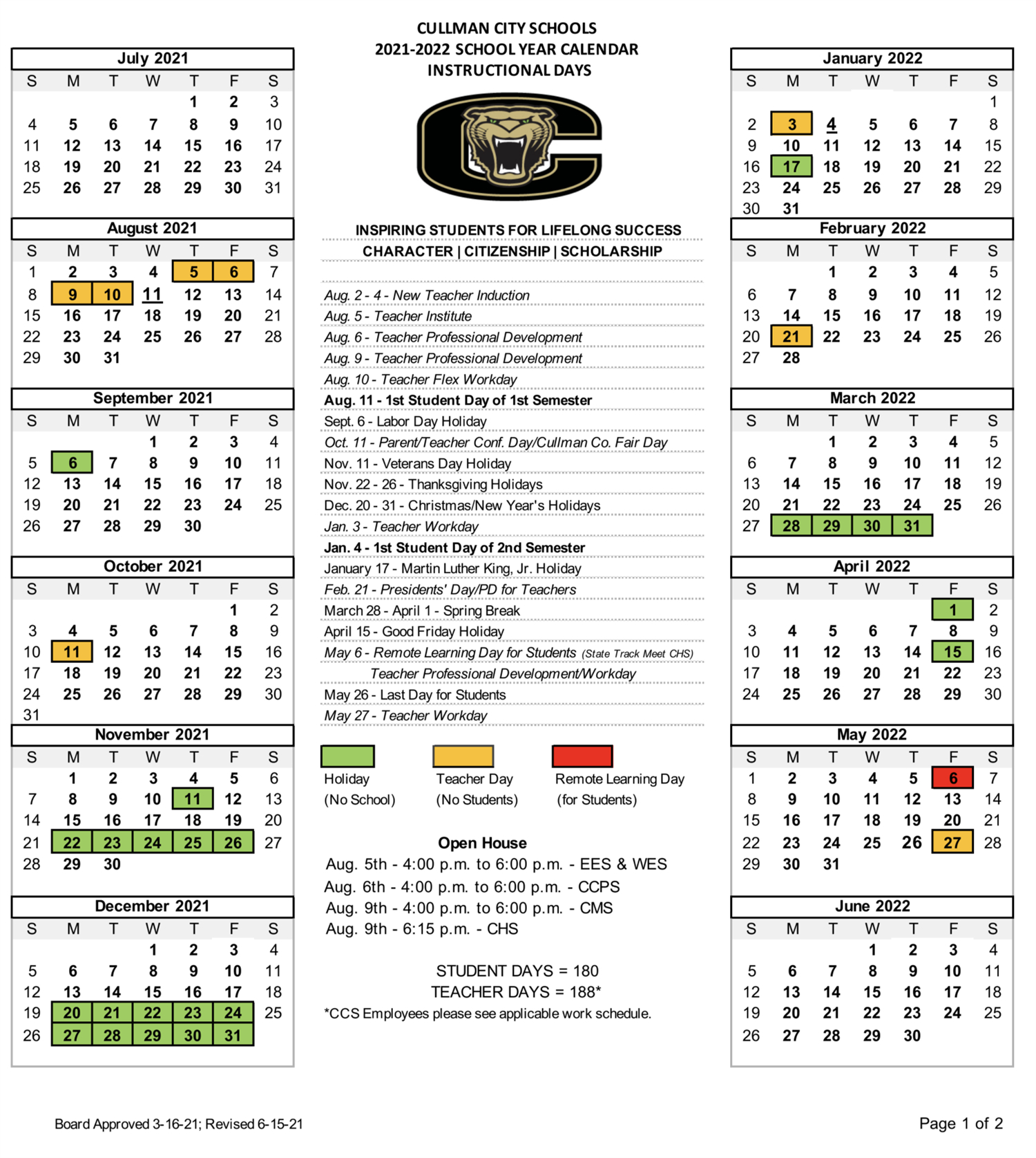 Get March 2022 School Calendar