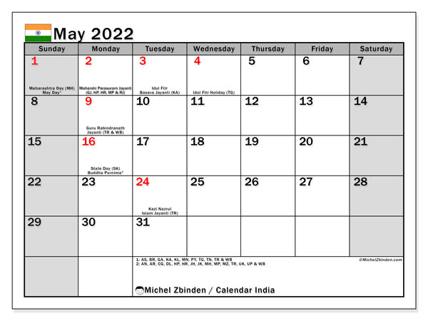 Get May 9 2022 Calendar