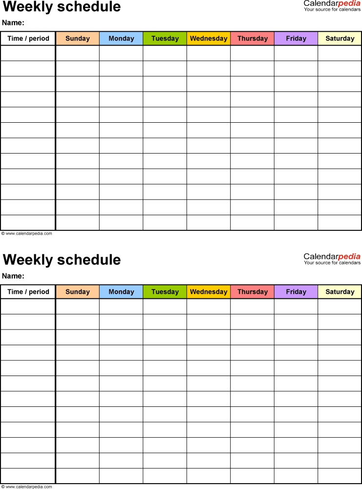 Get Monday-Friday Calendar Excel Template