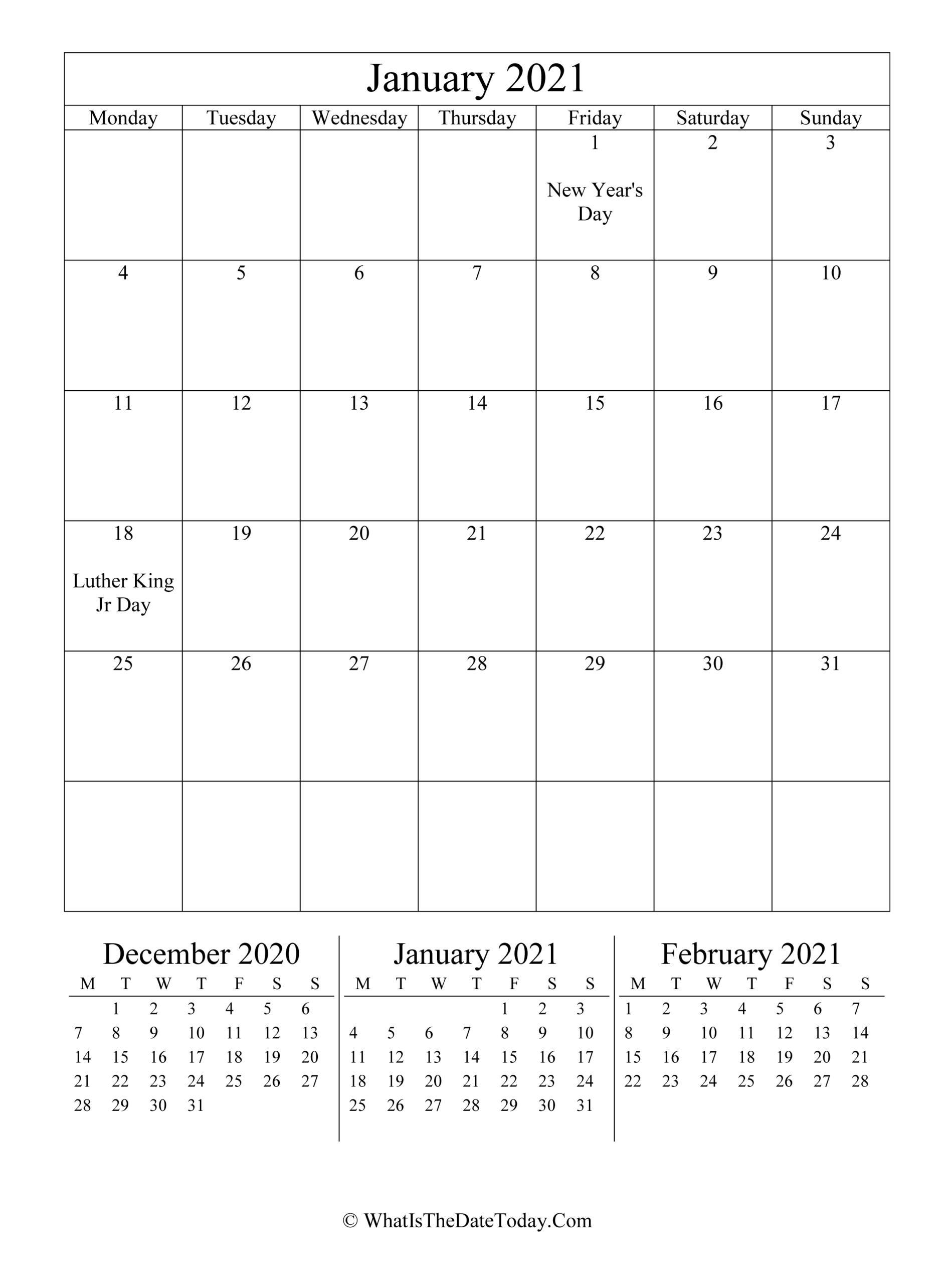 Get National Day Calendar January 2022
