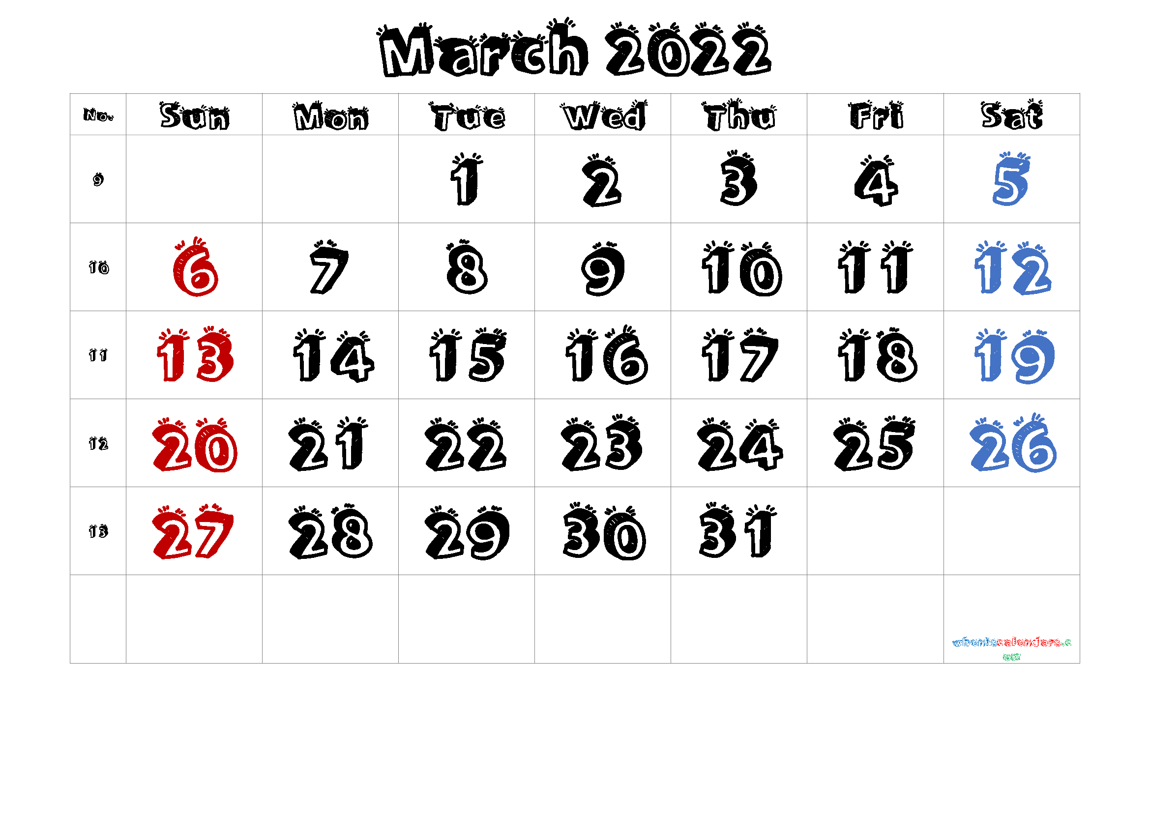 Get Printable Calendar April 2022 To March 2023