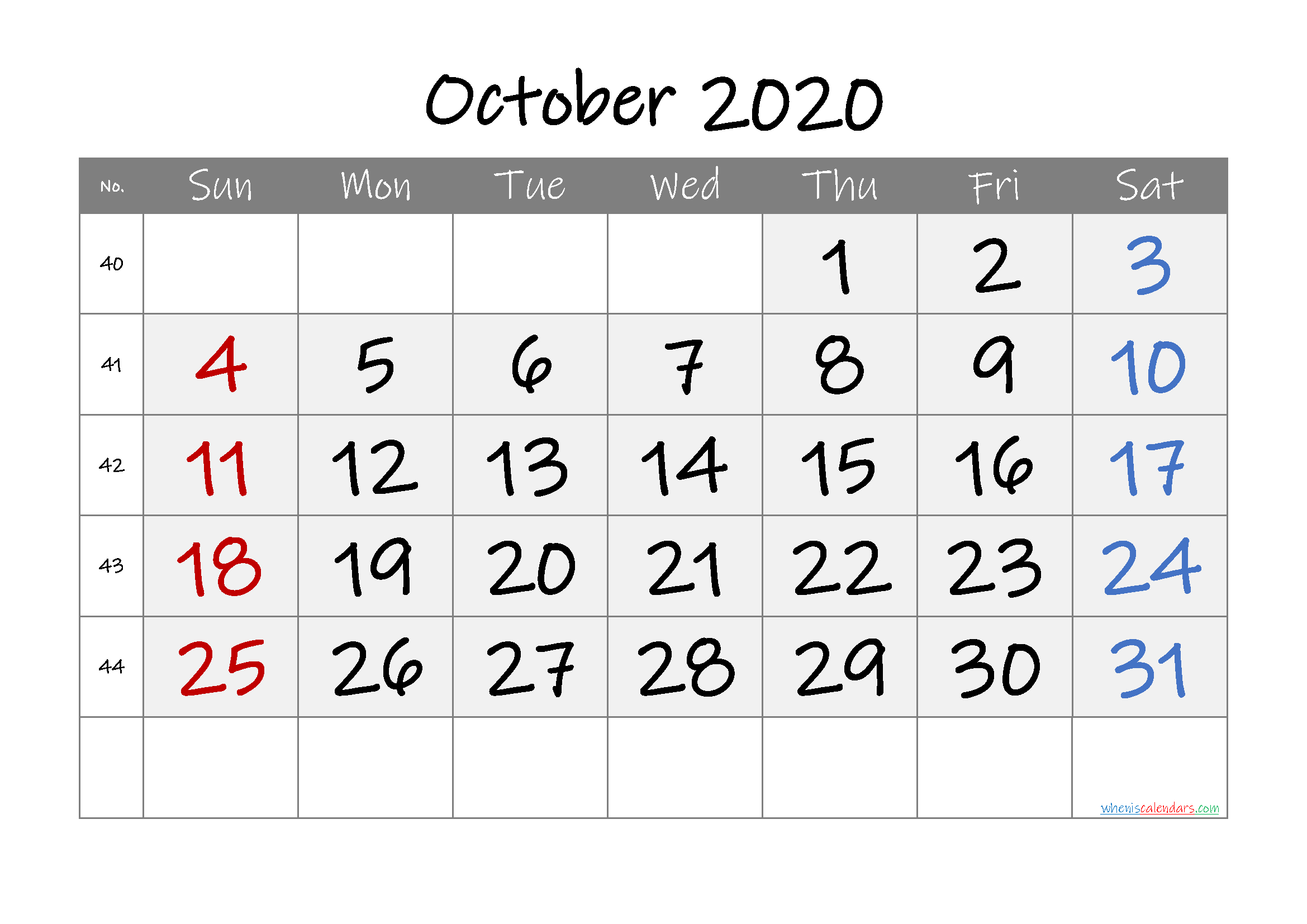 Get Wiki Calendar October 2022