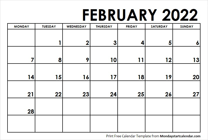 February Calendar Singapore