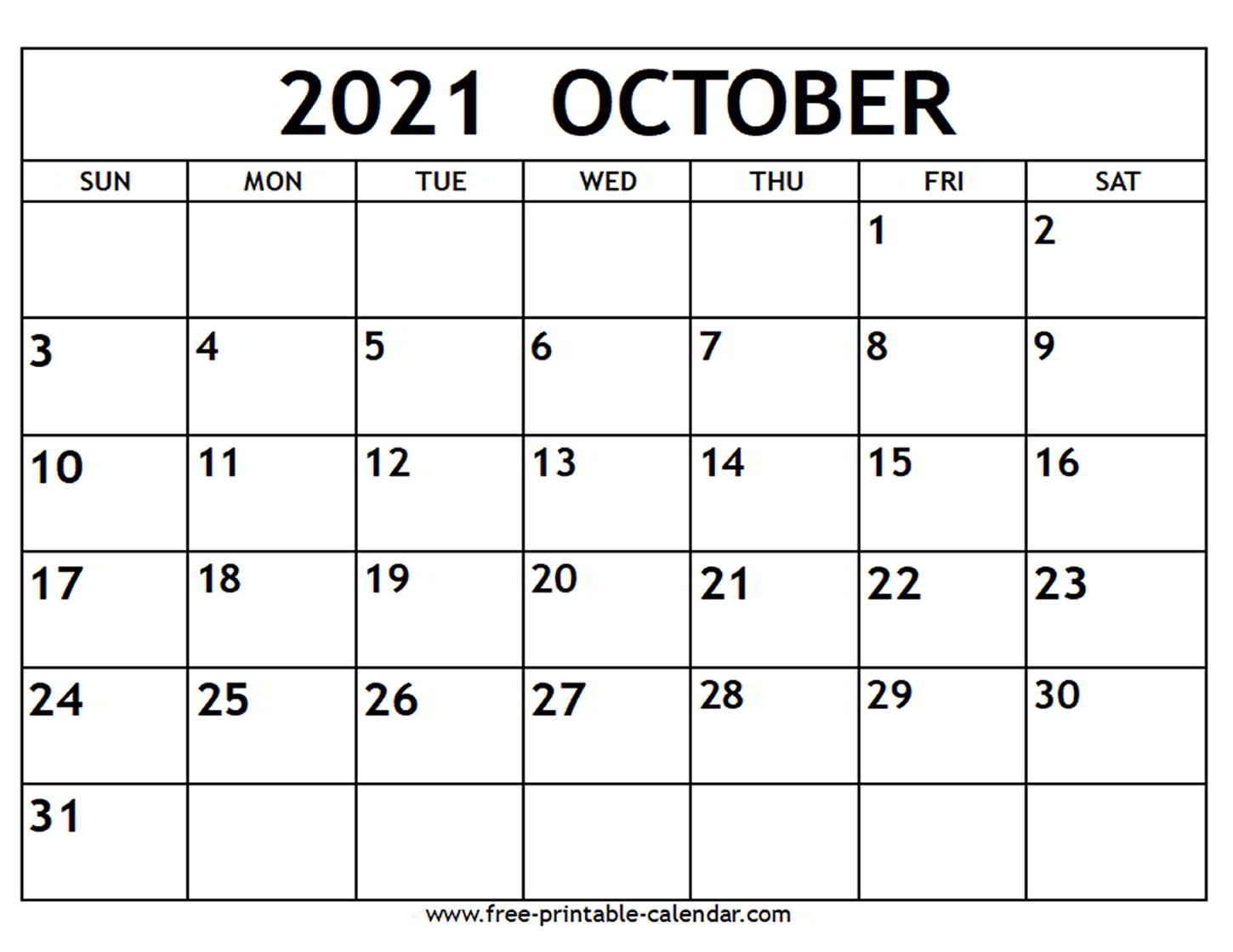 Pick 2022 October Calendar With Festivals