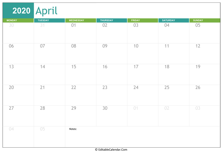 Pick April 2022 Printable Calendar Wiki