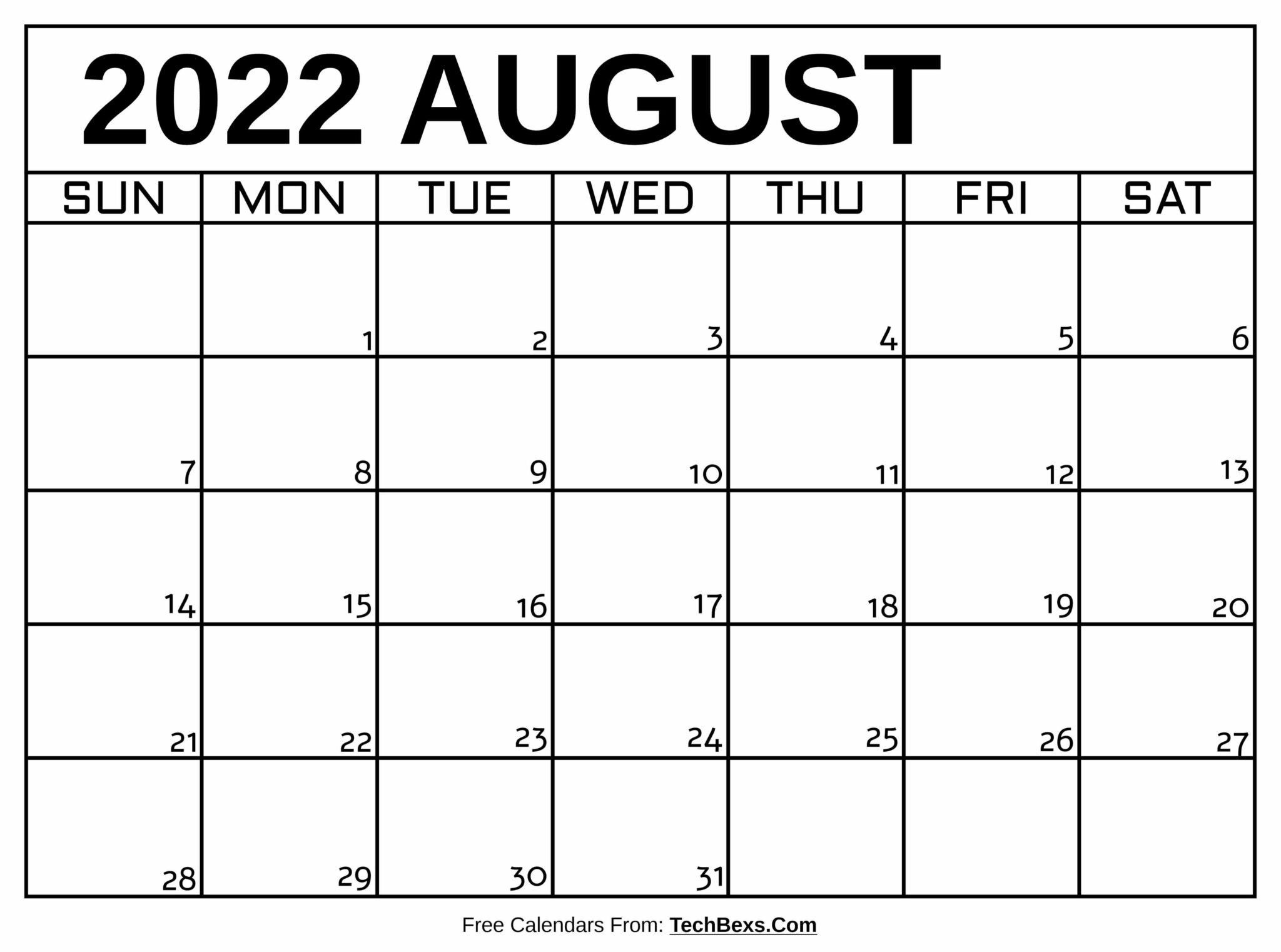 Pick August 2022 Indian Calendar