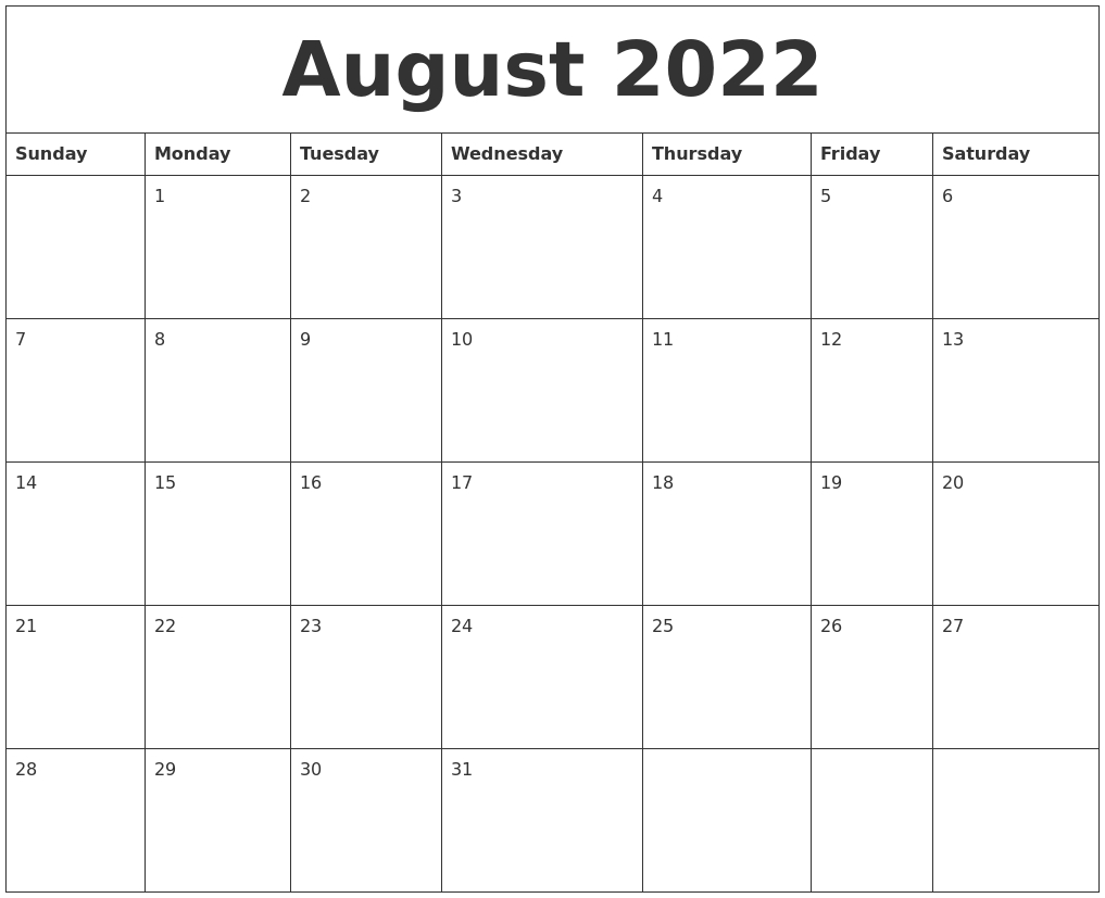 Pick August 2022 Jewish Calendar