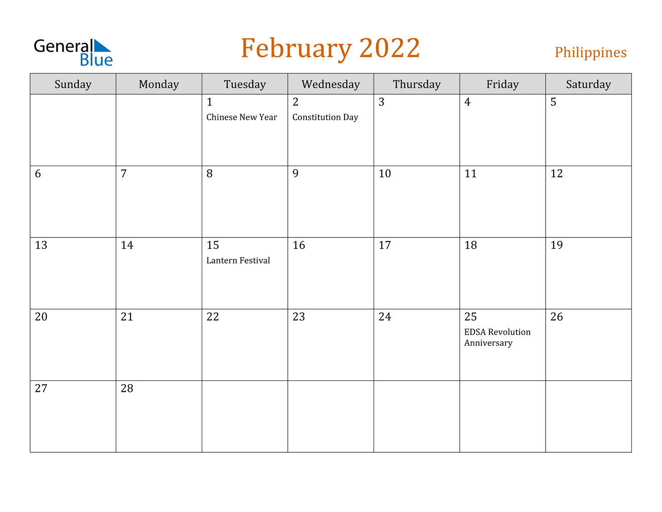 Pick Calendar 2022 February Malaysia