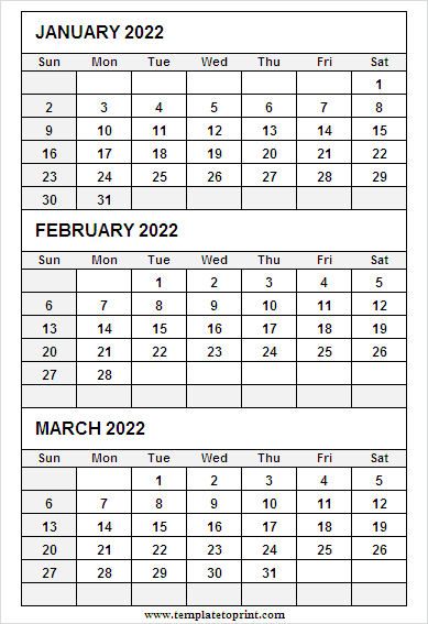 Pick Calendar 2022 Jan Feb March