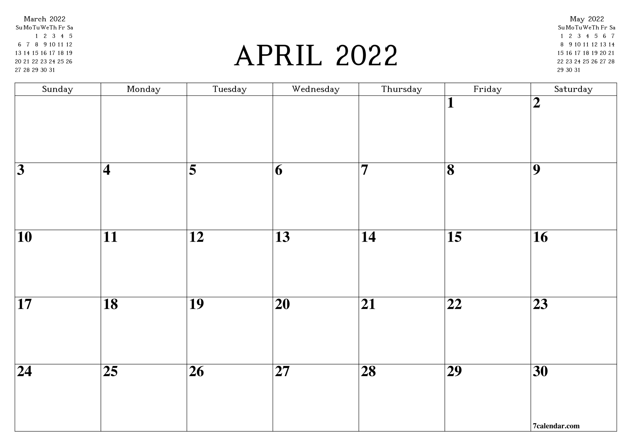 Pick Calendar 2022 January February March April