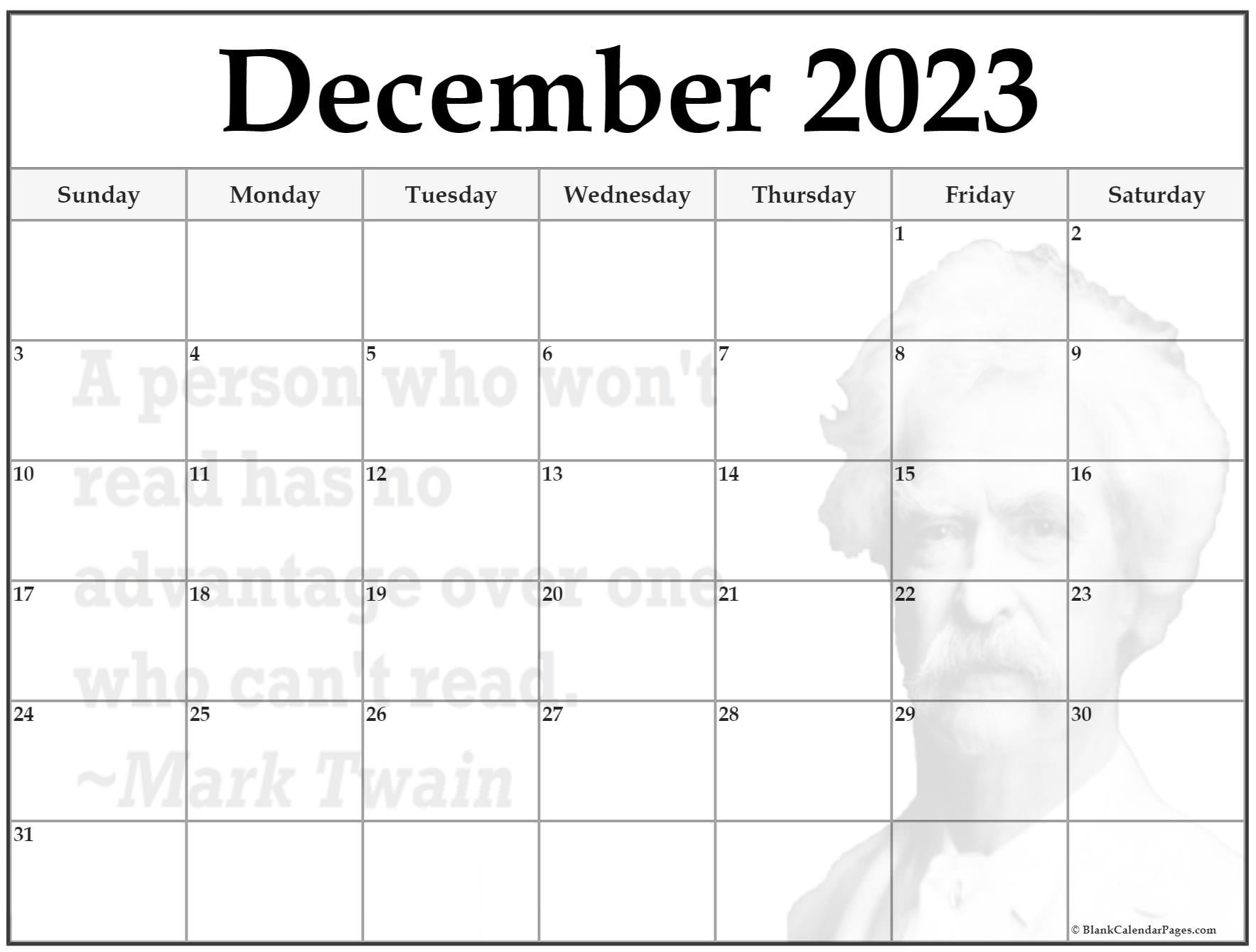 Pick Calendar December 2022 January 2023