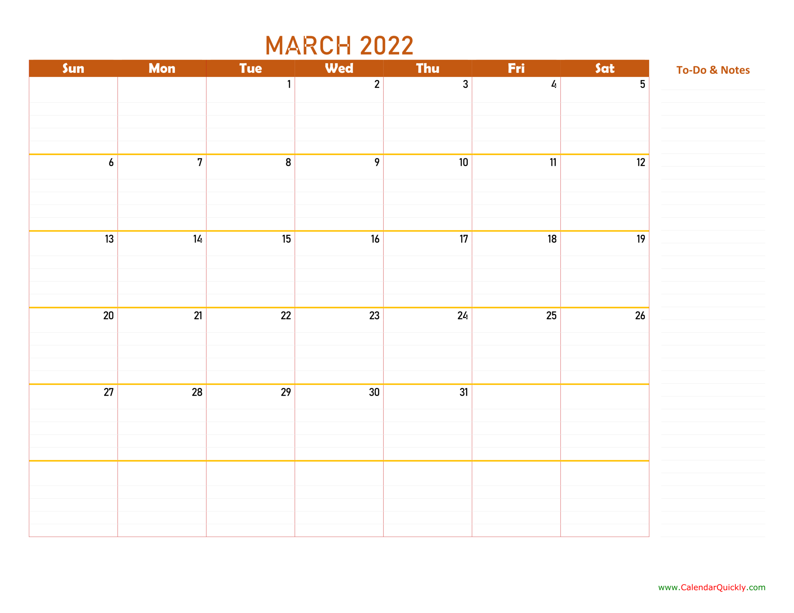 Pick Calendar For 2022 March