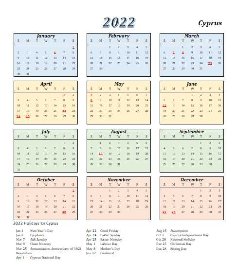Pick Calendar January 2022 South Africa