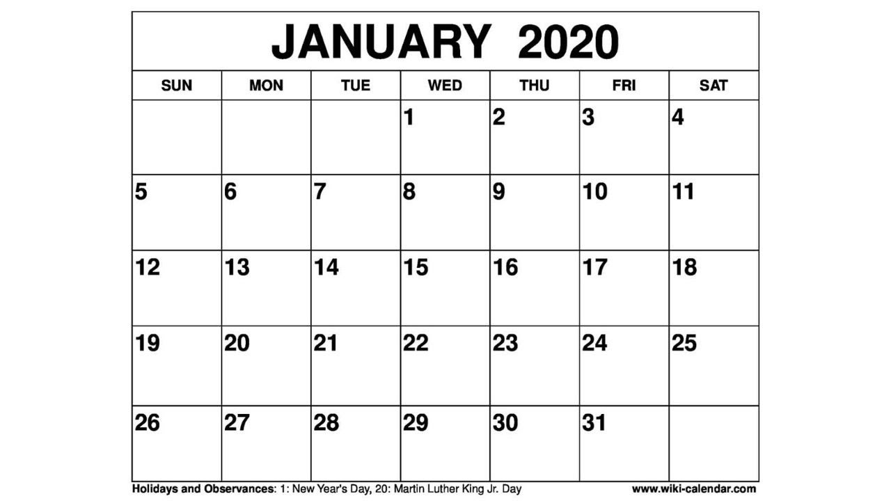 Pick Calendar January 2022 Wiki