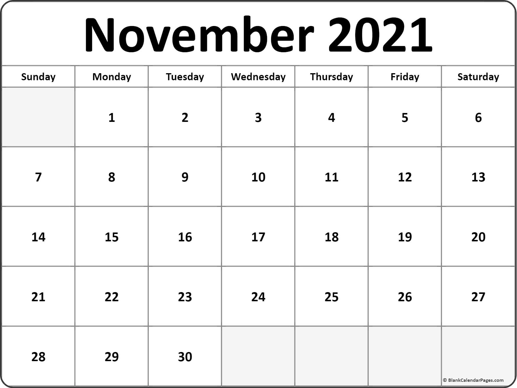 Pick Calendar November 2021 To November 2022