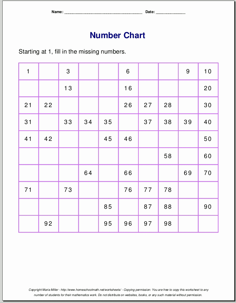 Pick Calendar Numbers Printable 1-31