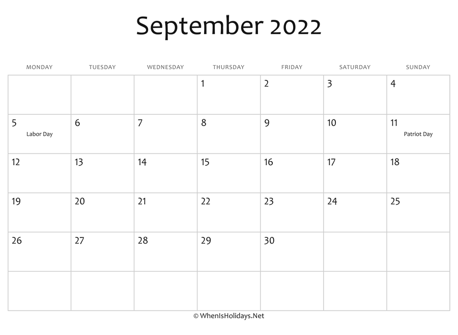 Pick Calendar Of Sept 2022