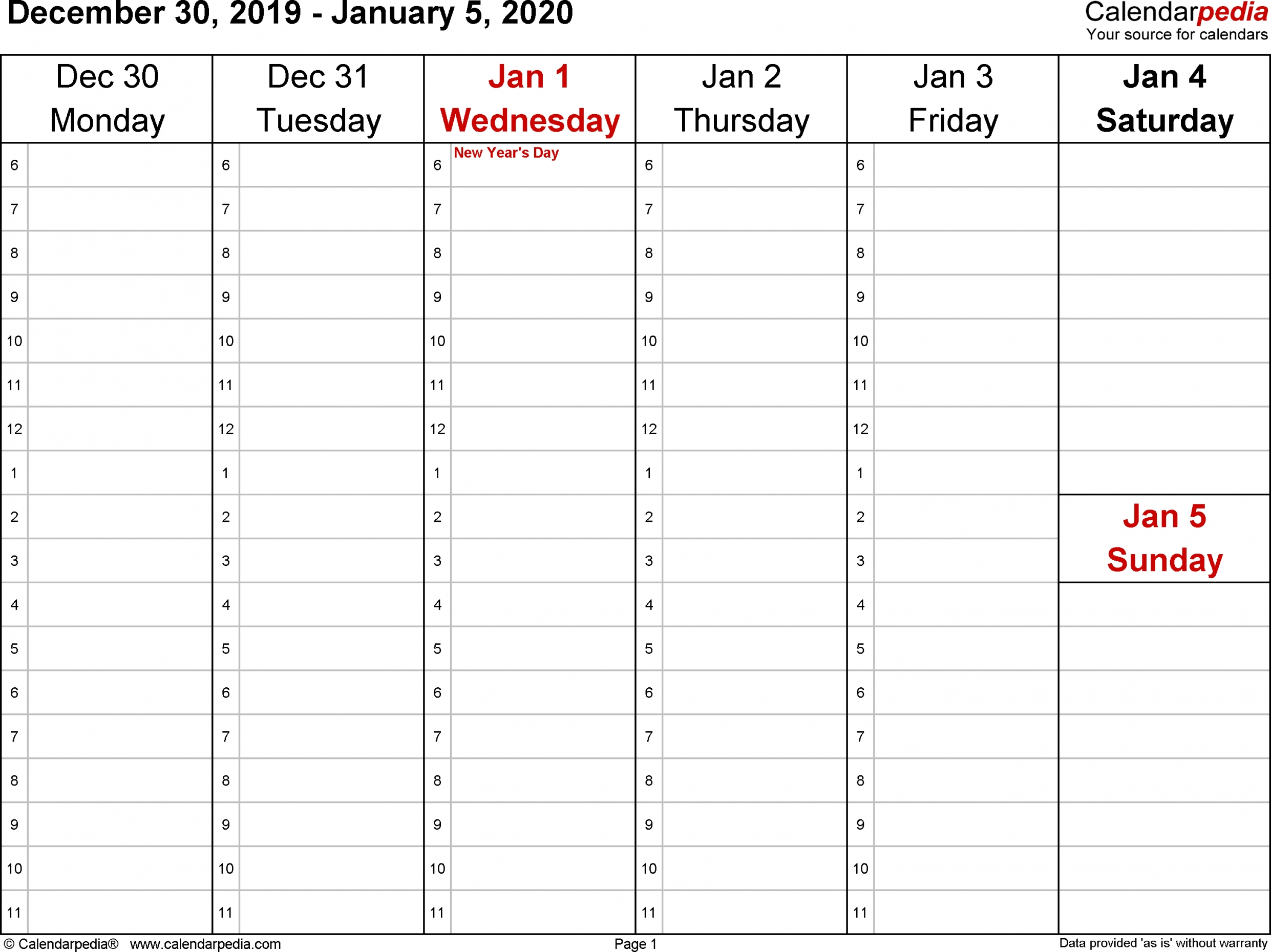 Pick Calendar Week 202O Excel