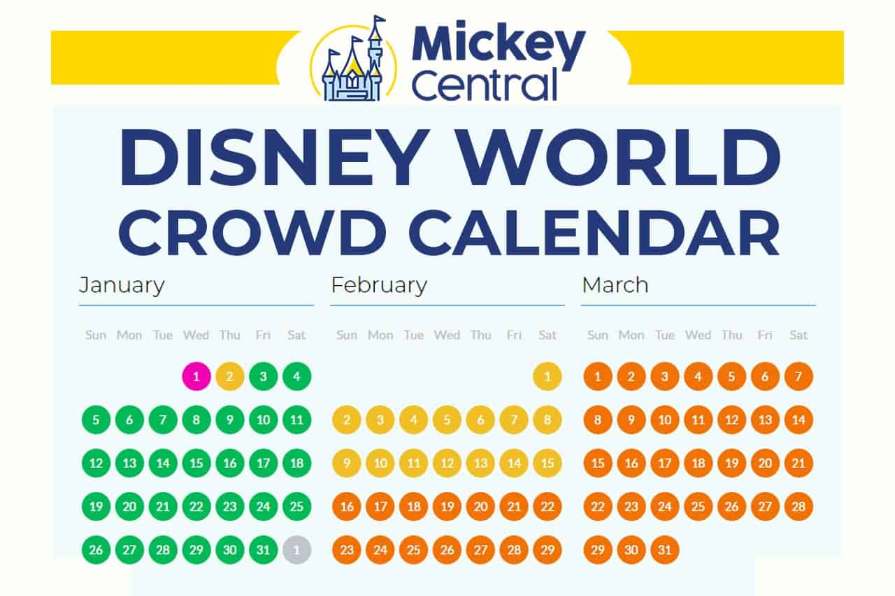 Pick Disney Crowd Calendar 2022 February